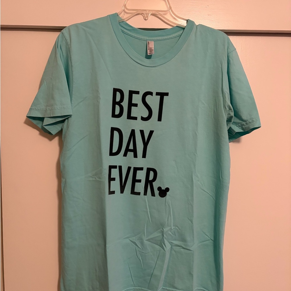 Disney Best Day Ever Aqua Crewneck Tee